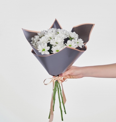 tatlı işıltı buketi Çiçeği & Ürünü Beyaz Papatyalar Çiçek Buketi 