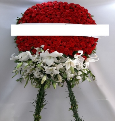 luxury Çift katlı Çelenk Çiçeği & Ürünü Özel Büyük Cenaze Çelengi 