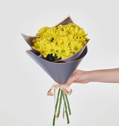 viabonte-everlastingly elegant Çiçeği & Ürünü Sarı Papatyalar Çiçek Buketim 
