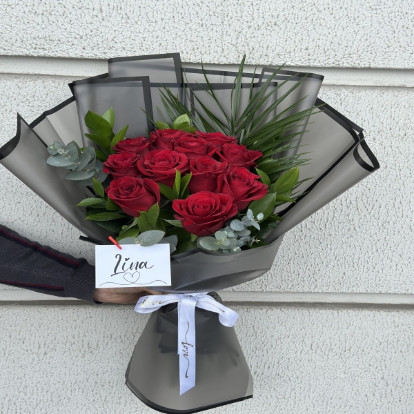  afşin çiçekçilik 11’li İthal Gül Buketi