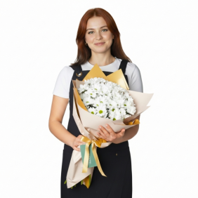 afşin çiçekçi Freshness (Büyük Beyaz Papatya Buketi)