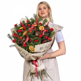 afşin çiçekçi Winter Forest Büyük Kokina Buketi