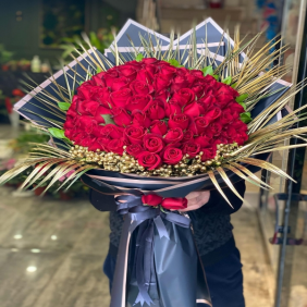  afşin çiçek 101 Gül Gold Süsleme