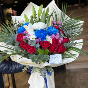  afşin çiçekçilik Mavi Anastasyalı Güllü Buket