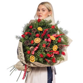 afşin çiçekçi Winter Forest Büyük Kokina Buketi