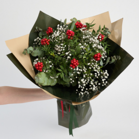  afşin çiçekçilik Kokina Buketi Yılbaşı Çiçeği ve Cipsolar