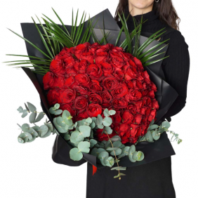  afşin çiçek Endless Love 101 Roses (101 Adet Kırmızı Güller)